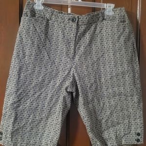 Briggs New York Tan and Black knee length shorts